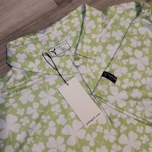 YATTA  Clover Field Golf Polo Shirt Hawaiian‎ Tropical Mens XXL Short Sleeve NEW